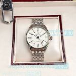 Perfect Gift Copy Omega White Dial Stainless Steel Men's Watch